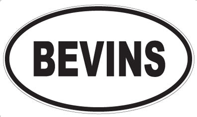 BEVINS - Oval Magnet