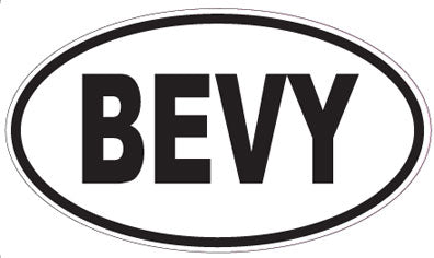 BEVY - Oval Sticker