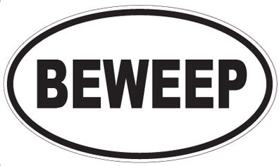 BEWEEP - Oval Sticker