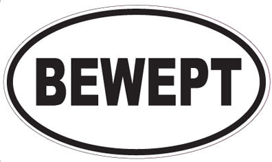 BEWEPT - Oval Sticker