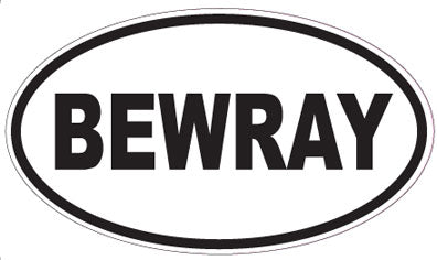 BEWRAY - Oval Sticker