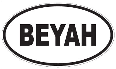 BEYAH - Oval Magnet