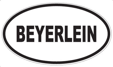 BEYERLEIN - Oval Magnet