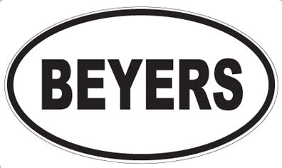 BEYERS - Oval Magnet