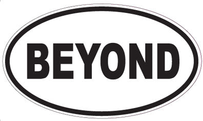 BEYOND - Oval Sticker