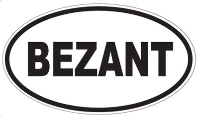BEZANT - Oval Sticker