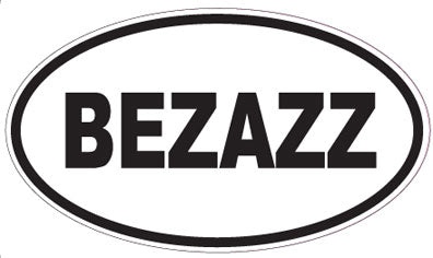 BEZAZZ - Oval Sticker