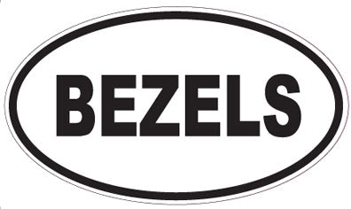 BEZELS - Oval Sticker