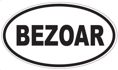 BEZOAR - Oval Sticker