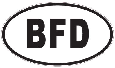 BFD - 3 Letter Initials Oval Magnet