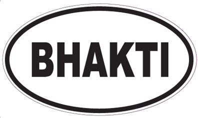 BHAKTI - Oval Sticker