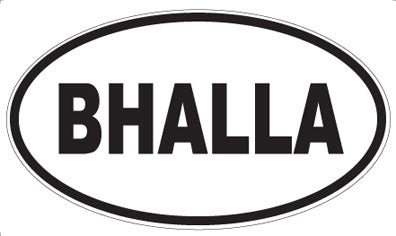 BHALLA - Oval Magnet