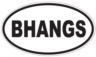 BHANGS - Oval Sticker