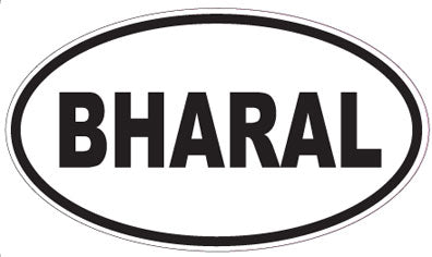 BHARAL - Oval Sticker