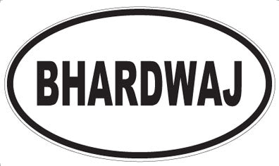 BHARDWAJ - Oval Magnet