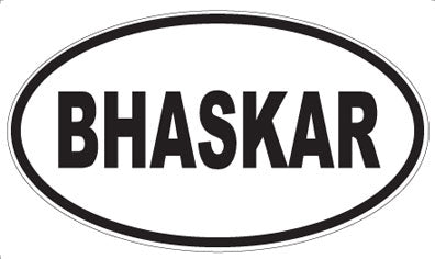 BHASKAR - Oval Magnet