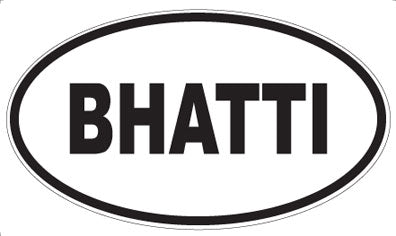 BHATTI - Oval Magnet