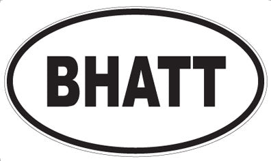 BHATT - Oval Magnet