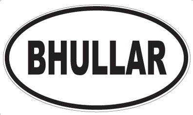 BHULLAR - Oval Magnet