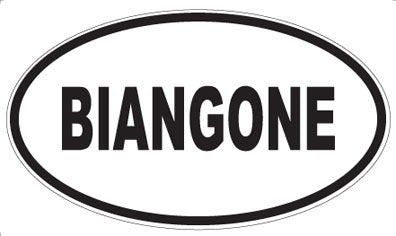 BIANGONE - Oval Magnet