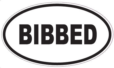 BIBBED - Oval Sticker