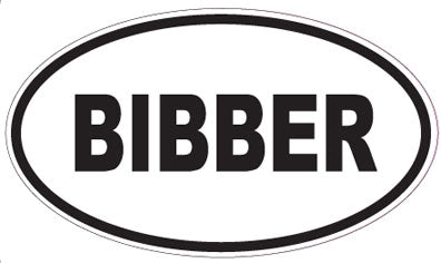 BIBBER - Oval Sticker