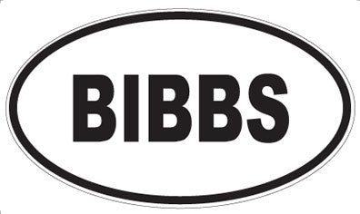 BIBBS - Oval Magnet