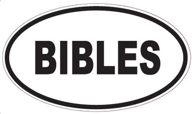 BIBLES - Oval Sticker