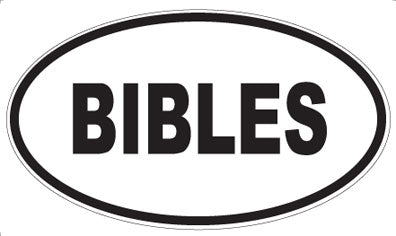 BIBLES - Oval Magnet