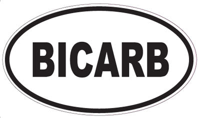 BICARB - Oval Sticker