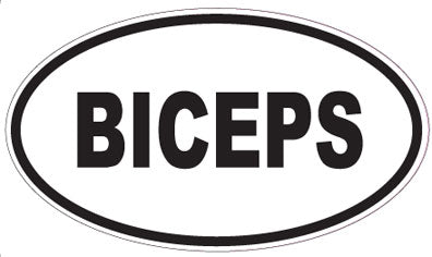 BICEPS - Oval Sticker