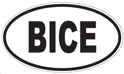 BICE - Oval Sticker