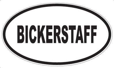 BICKERSTAFF - Oval Magnet
