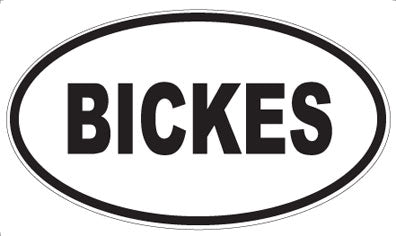 BICKES - Oval Magnet