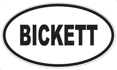 BICKETT - Oval Magnet