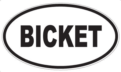 BICKET - Oval Magnet