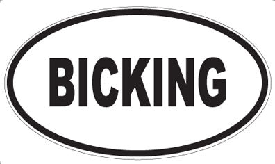 BICKING - Oval Magnet