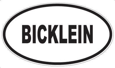 BICKLEIN - Oval Magnet