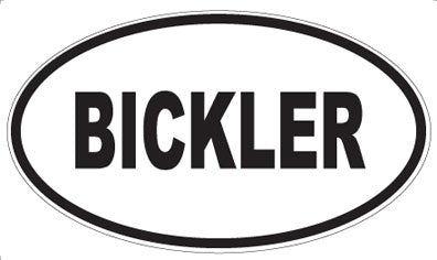 BICKLER - Oval Magnet