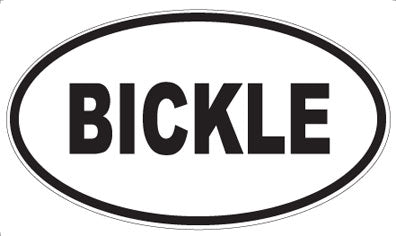 BICKLE - Oval Magnet