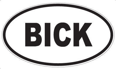 BICK - Oval Magnet