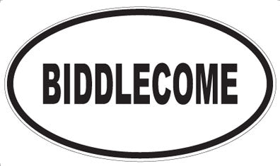 BIDDLECOME - Oval Magnet