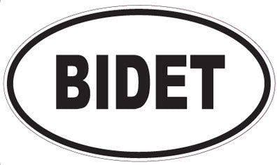BIDET - Oval Magnet
