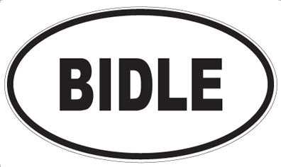 BIDLE - Oval Magnet