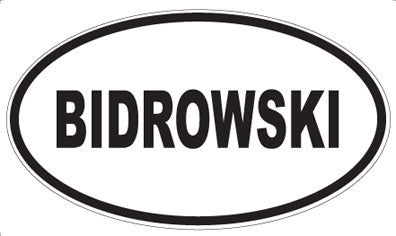 BIDROWSKI - Oval Magnet