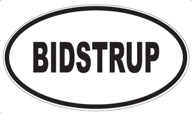 BIDSTRUP - Oval Magnet