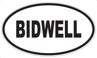 BIDWELL - Oval Magnet