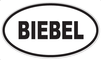BIEBEL - Oval Magnet