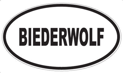 BIEDERWOLF - Oval Magnet