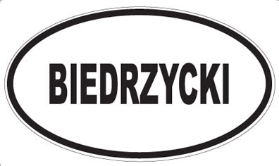 BIEDRZYCKI - Oval Magnet